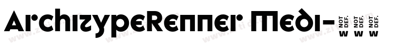 ArchitypeRenner Medi字体转换